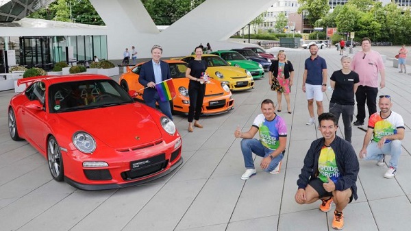 image-of-Porsche-gay-rainbow-coloured-911-lineup