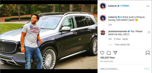 Ludacris flaunts his 2021 Mercedes-Maybach GLS SUV