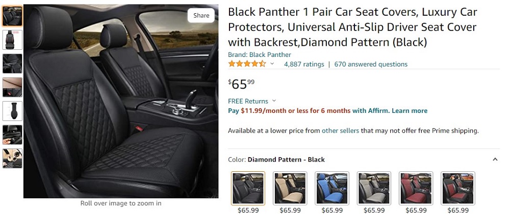photo-of-black-panther-seat-upholstery-cover